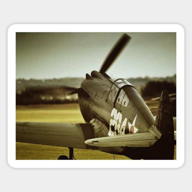 Curtis P40-B Warhawk Sticker by Nigdaw